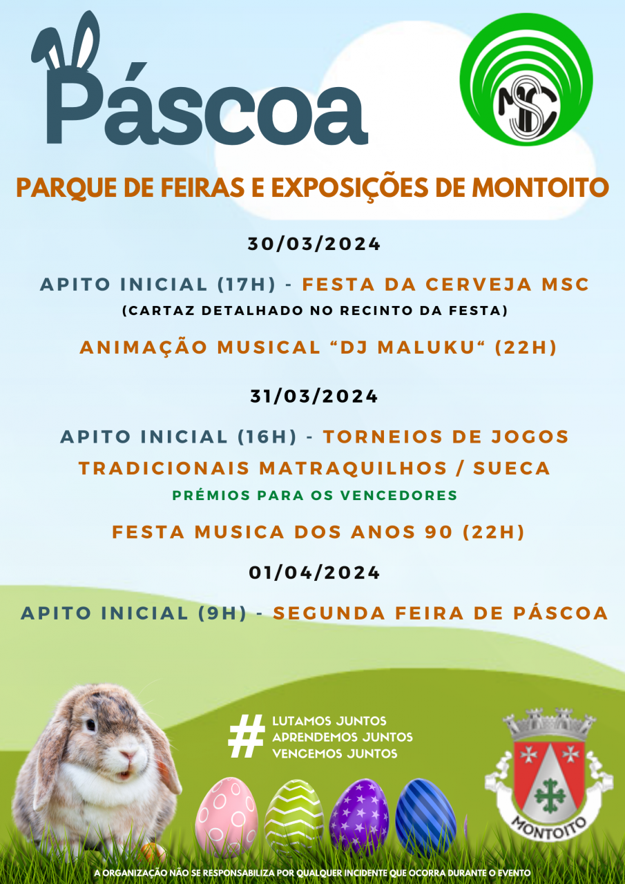 Cartaz da Páscoa - Montoito Sport Clube